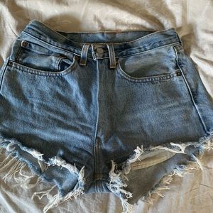 Levi’s high waisted 505 shorts